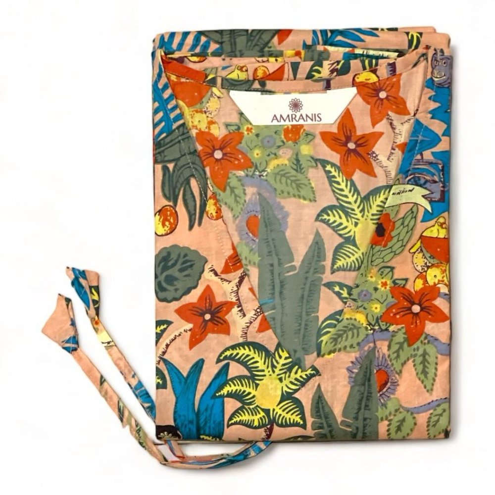 BRAND NEW Frida Kahlo Kaftan Cotton light weight summer Holiday Beach Kaftan
